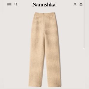 Nanushka cream pants